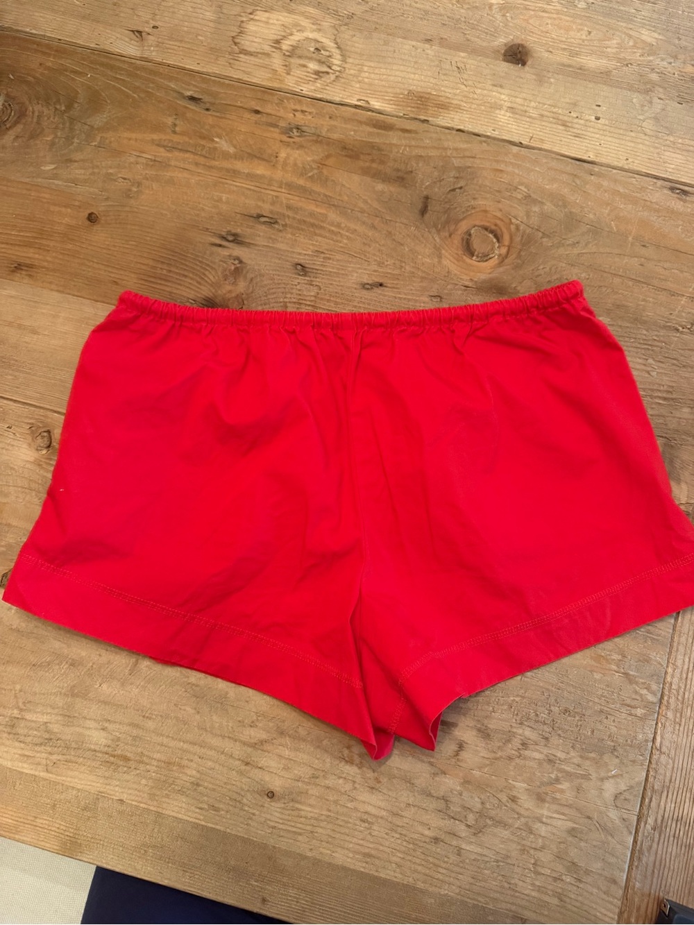 J. Crew Red Cotton Drawstring Shorts - Picture 3 of 3